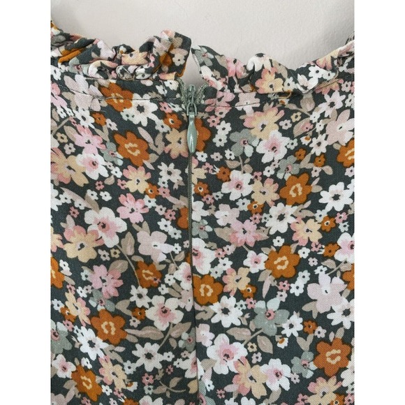 Andree by Unit Floral Long Sleeve Fit & Flare Dress Smocked MEDIUM Bohemian Boho - Picture 10 of 11